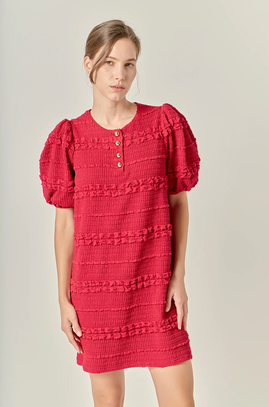 knee length dresses for ladies Long Slv Mini Dress