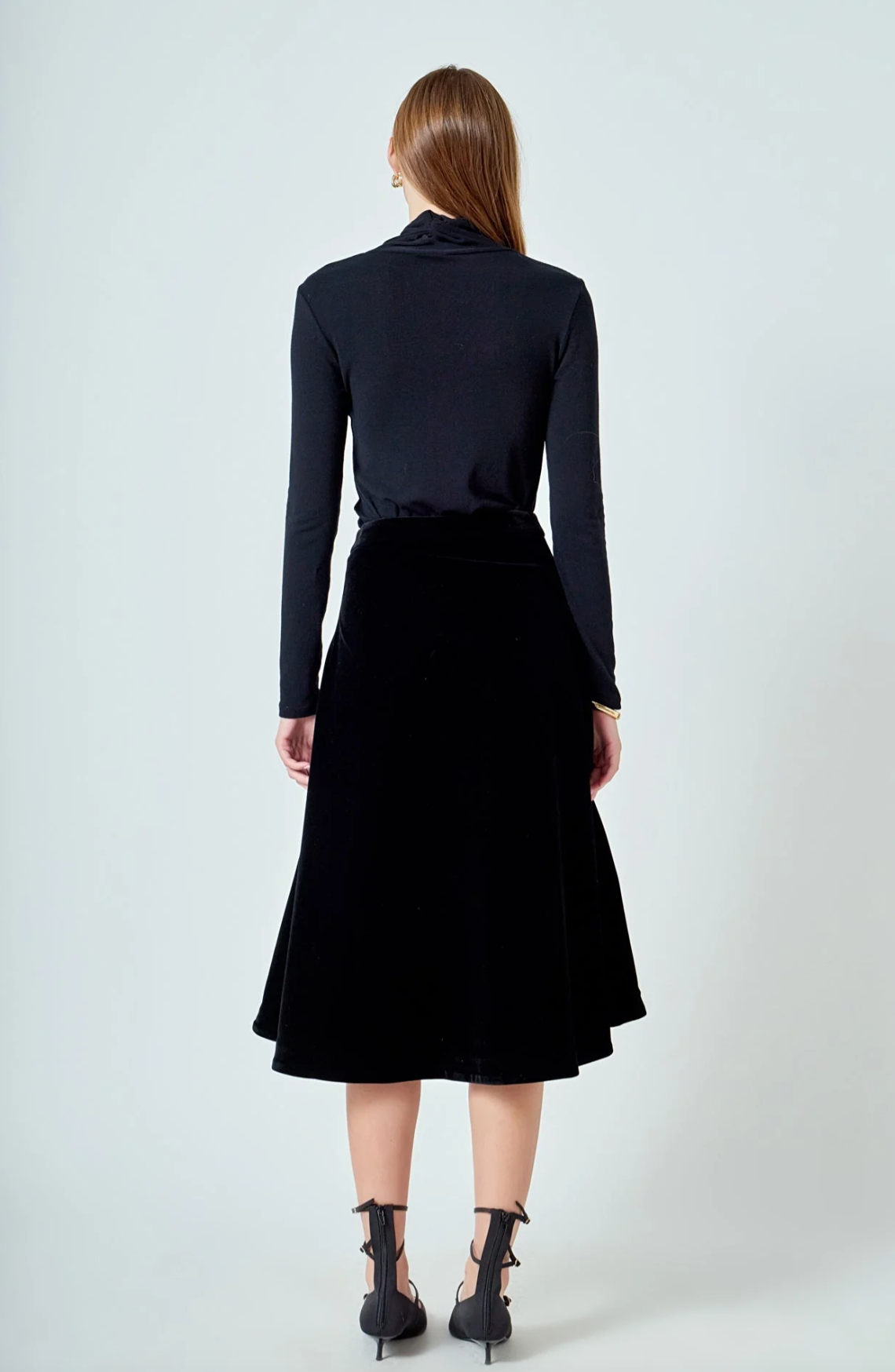 Velvet Circle Midi Skirt