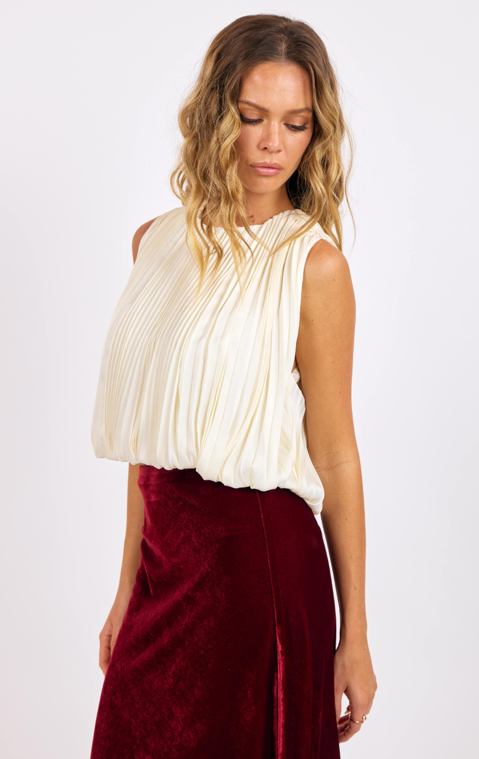 Amour Bubble Hem Top