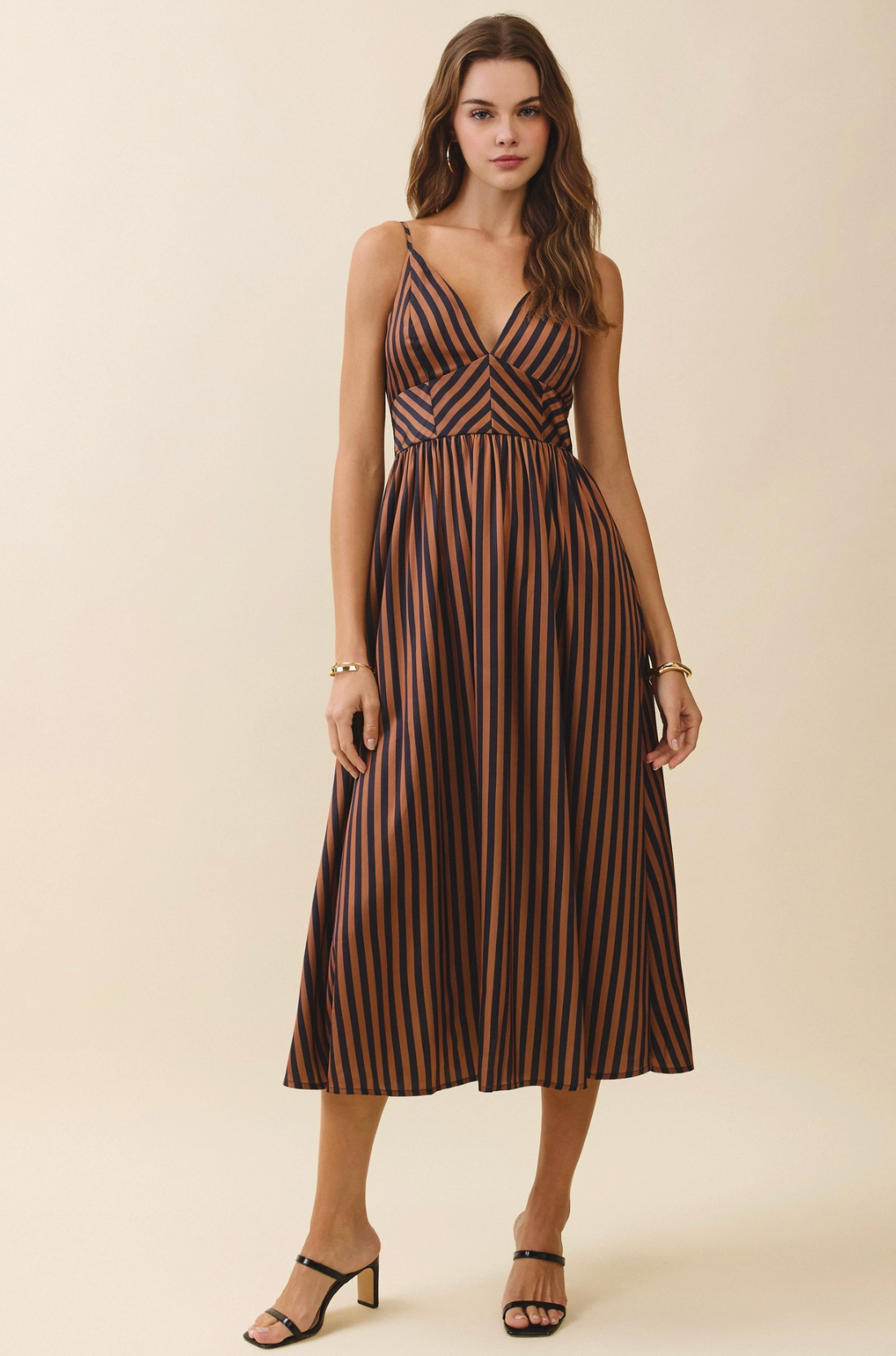 Sienna Striped Midi Dress