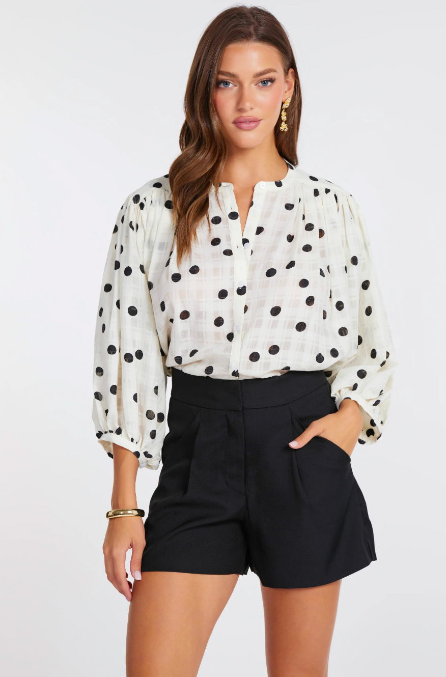 Juliette Polka Dot Blouse