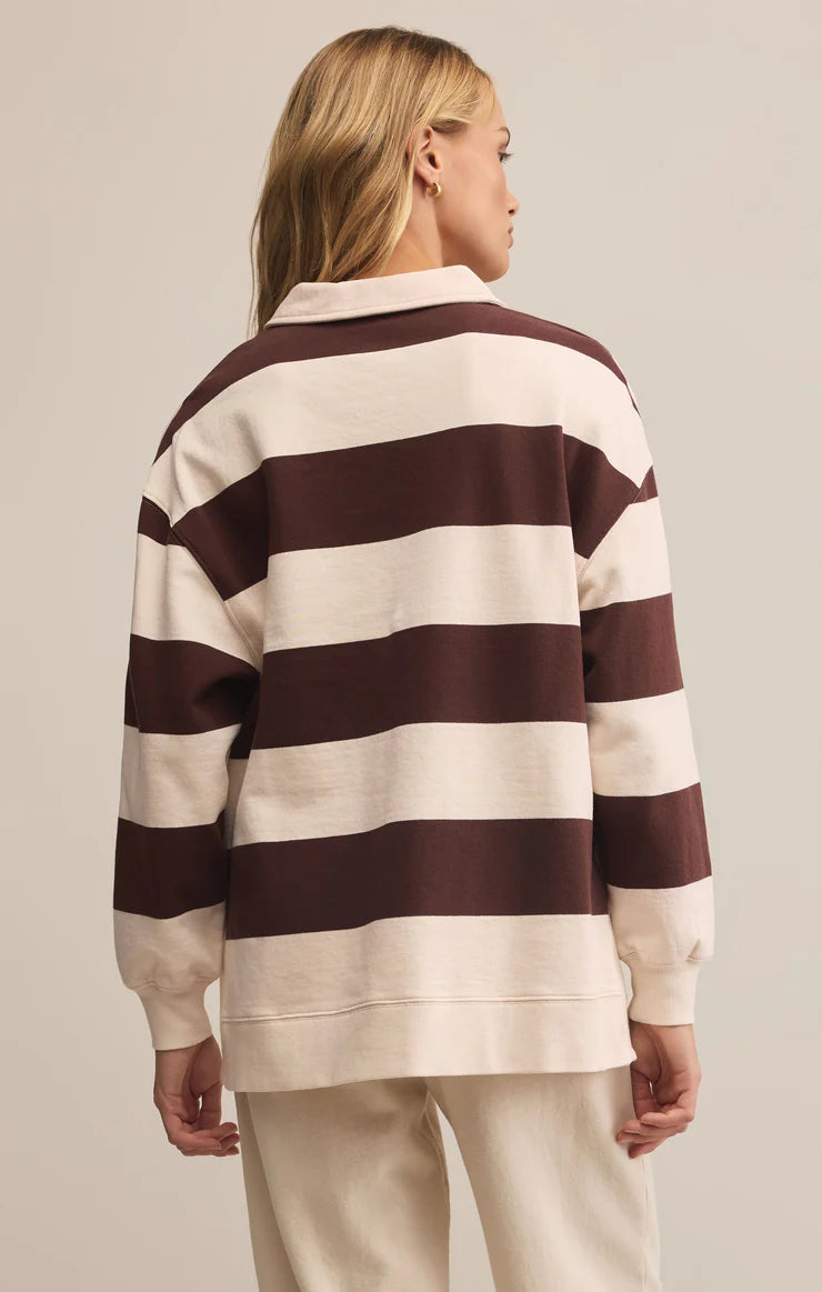 Rugby Brushed Fleece Long Sleeve Henley