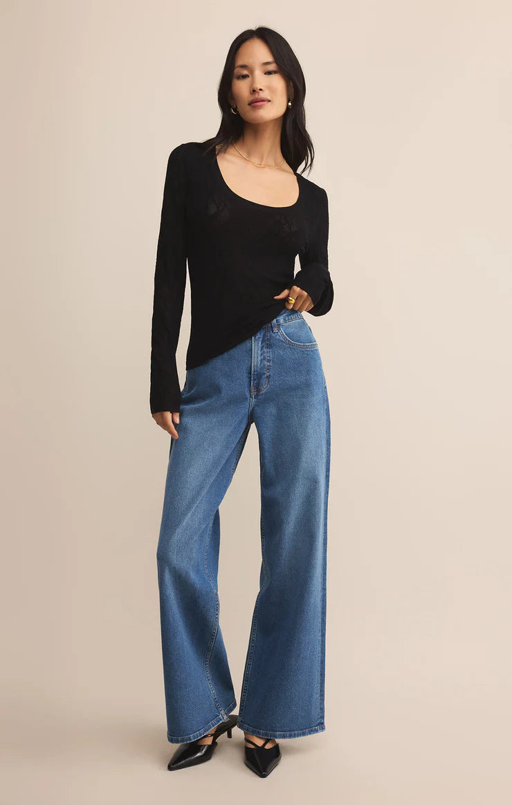 Tibi Scoop Mesh Top