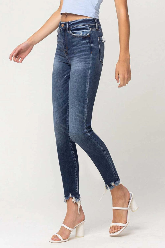 HR Frayed Hem Skinny Jean