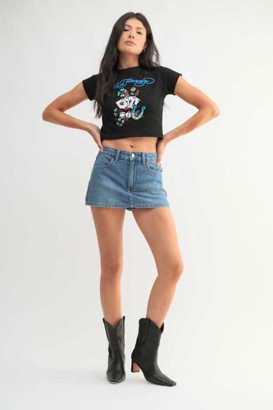 Missy Denim Skort