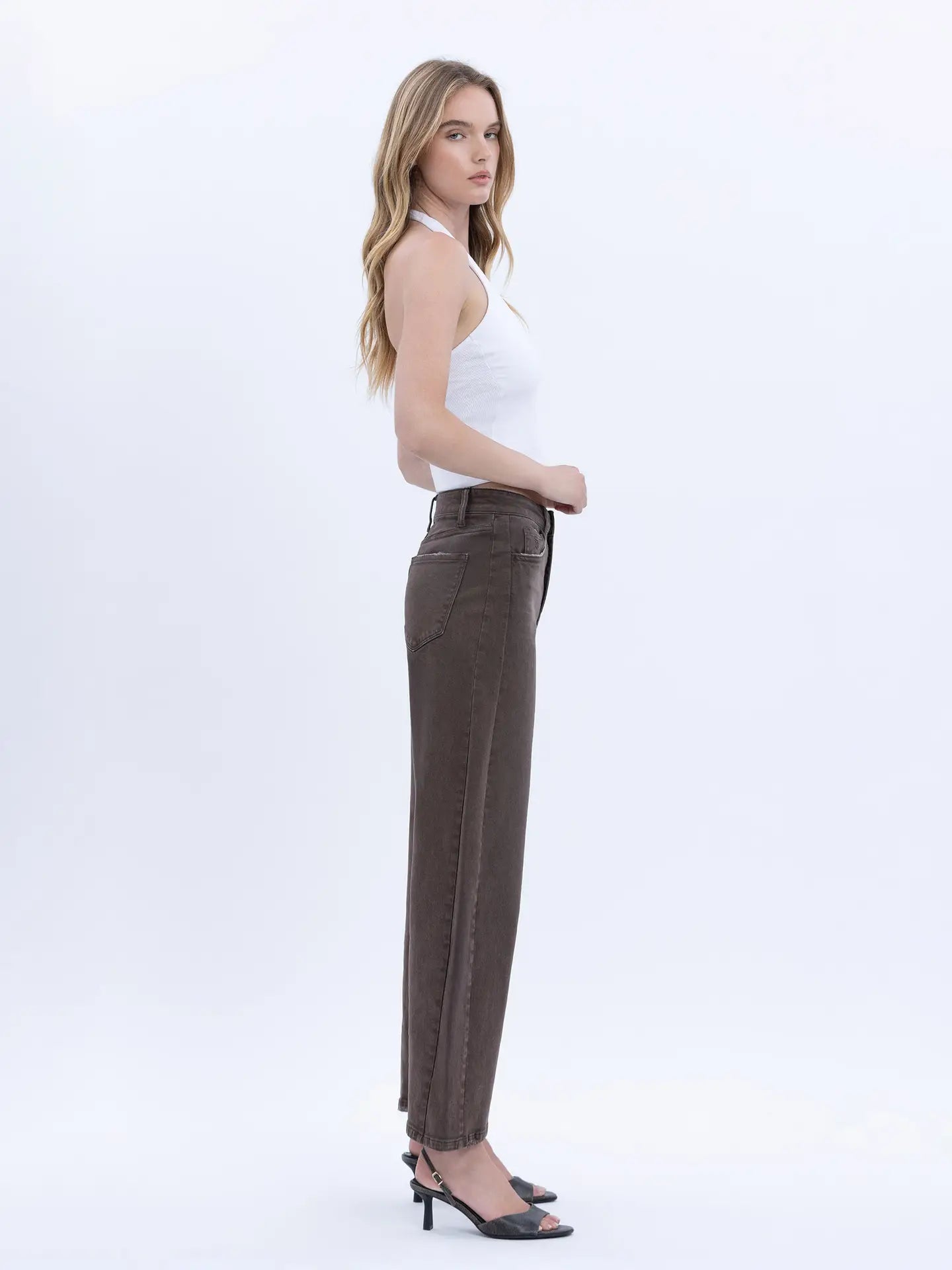 HR Ankle Barrel Jeans