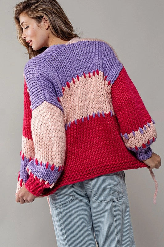 Outward Colorblock Cardi