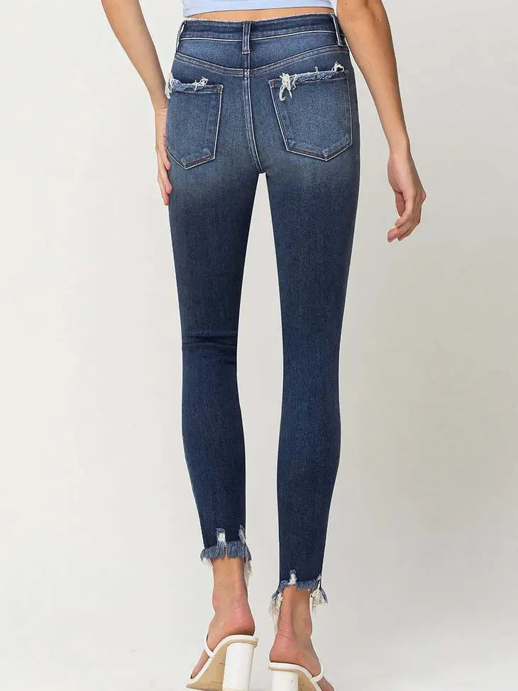 HR Frayed Hem Skinny Jean