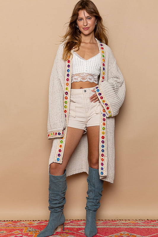Gospic Open Front Cardigan