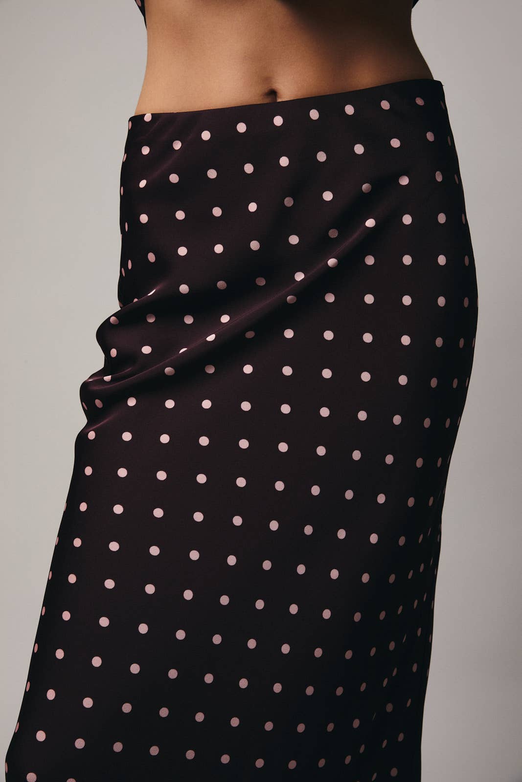 Polka Dot Midi Skirt