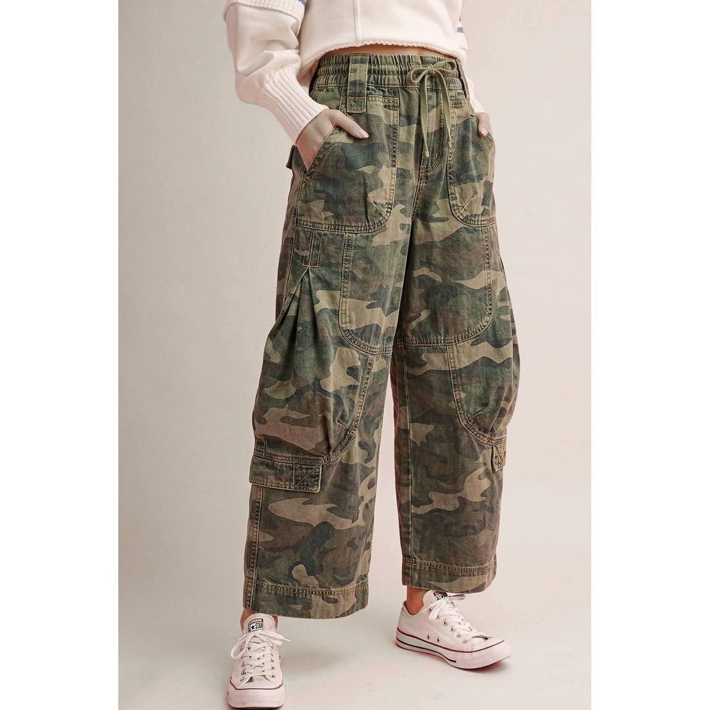 Camo Cargo Balloon Pant