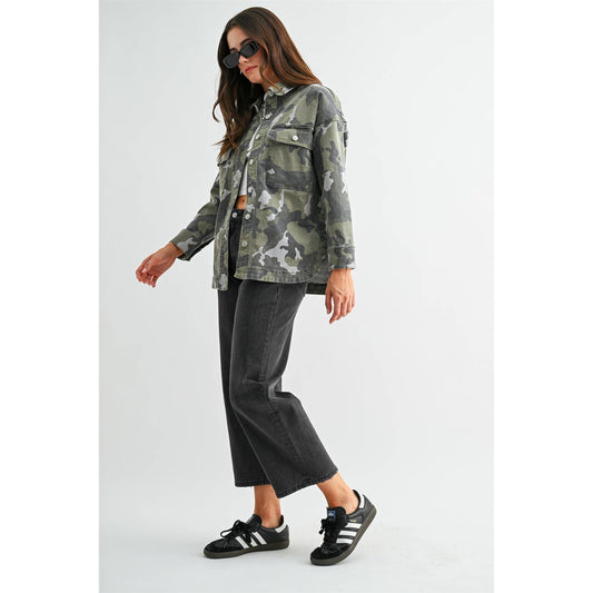 Camo Shacket