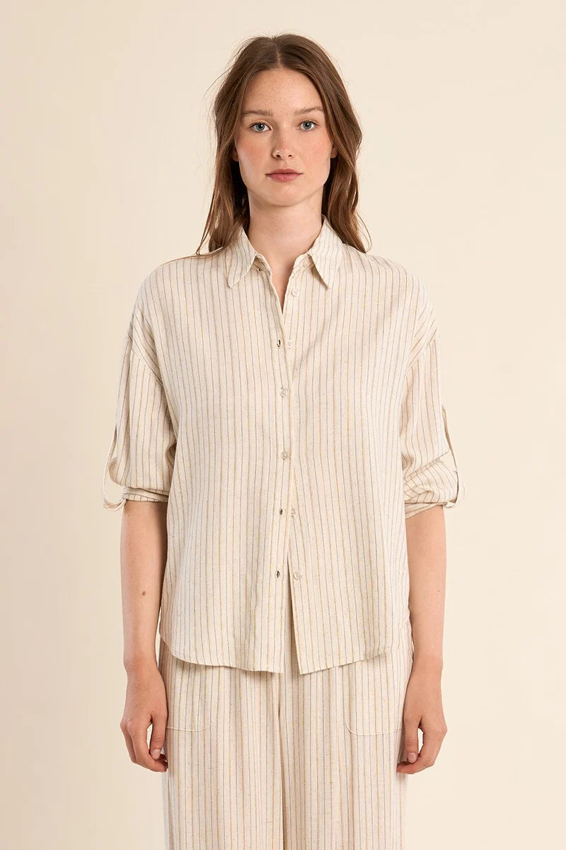 Sierra Striped Button Up