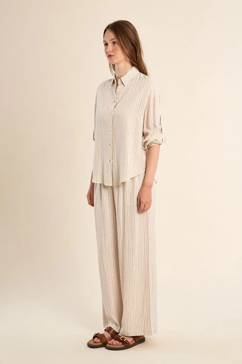 Sierra Striped Button Up