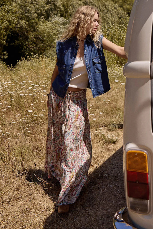 Paisley Maxi Skirt