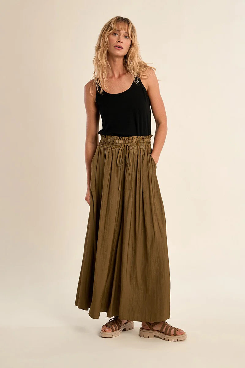 Khaki Woven Pants
