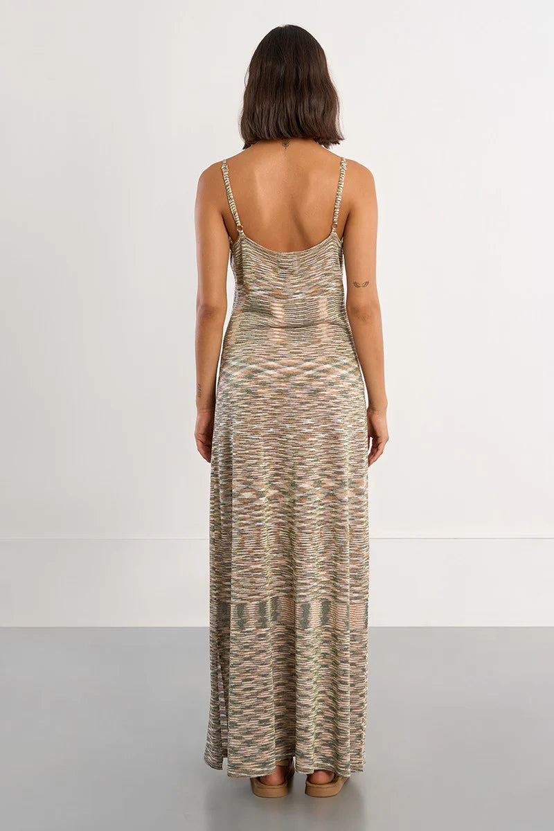 Marbled Knitted Maxi Dress