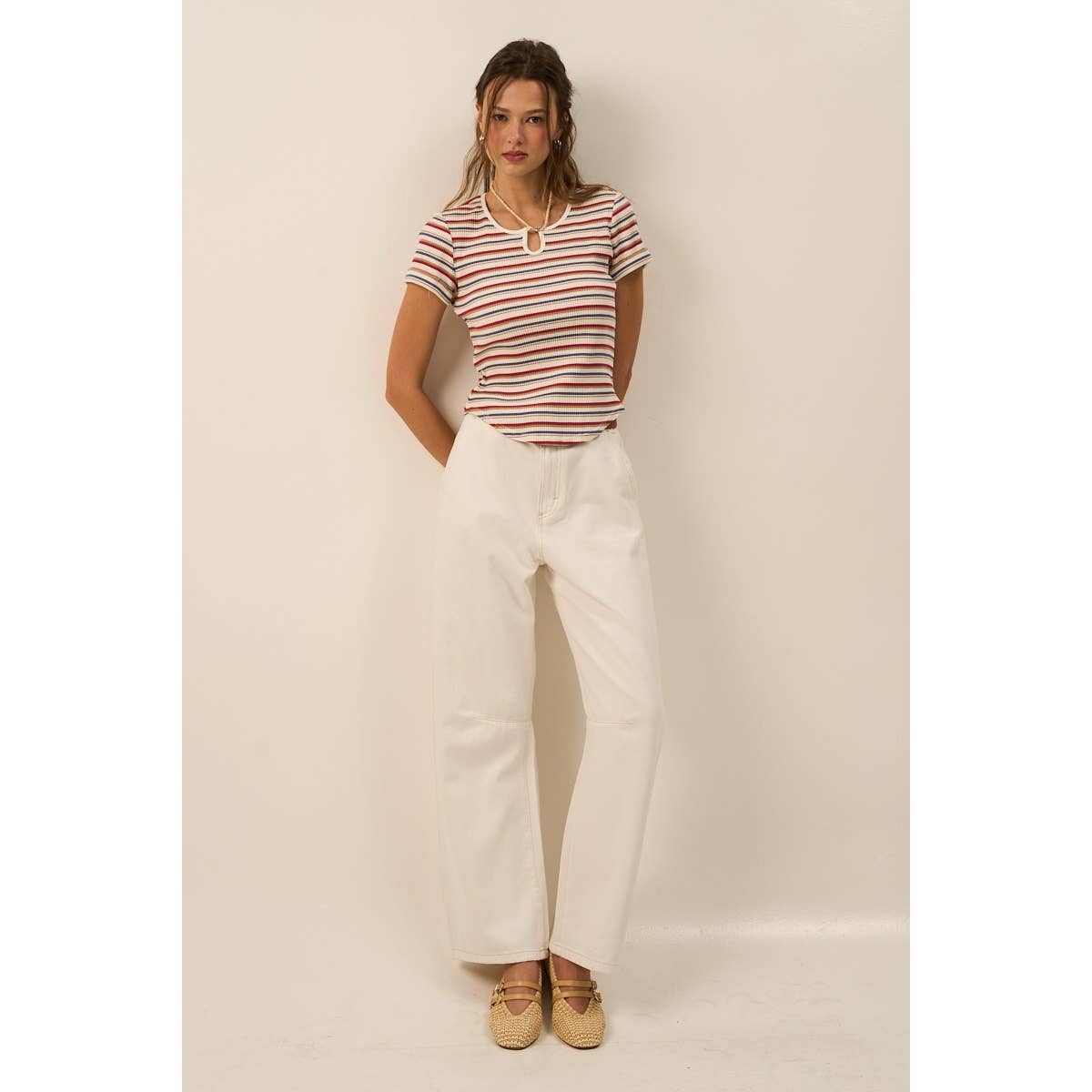 Vibrant Striped Knit Top