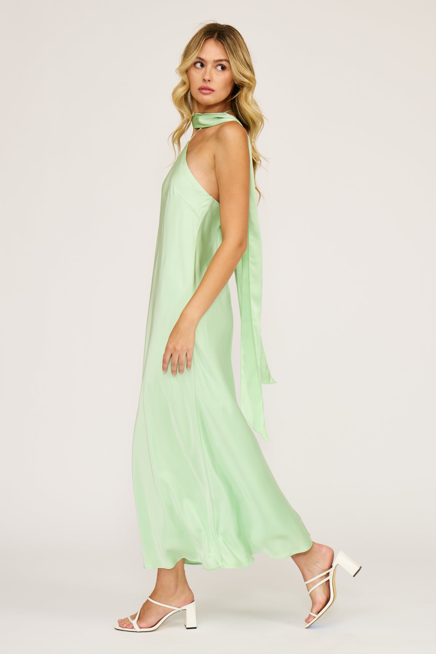 Devon Halter Scarf Dress