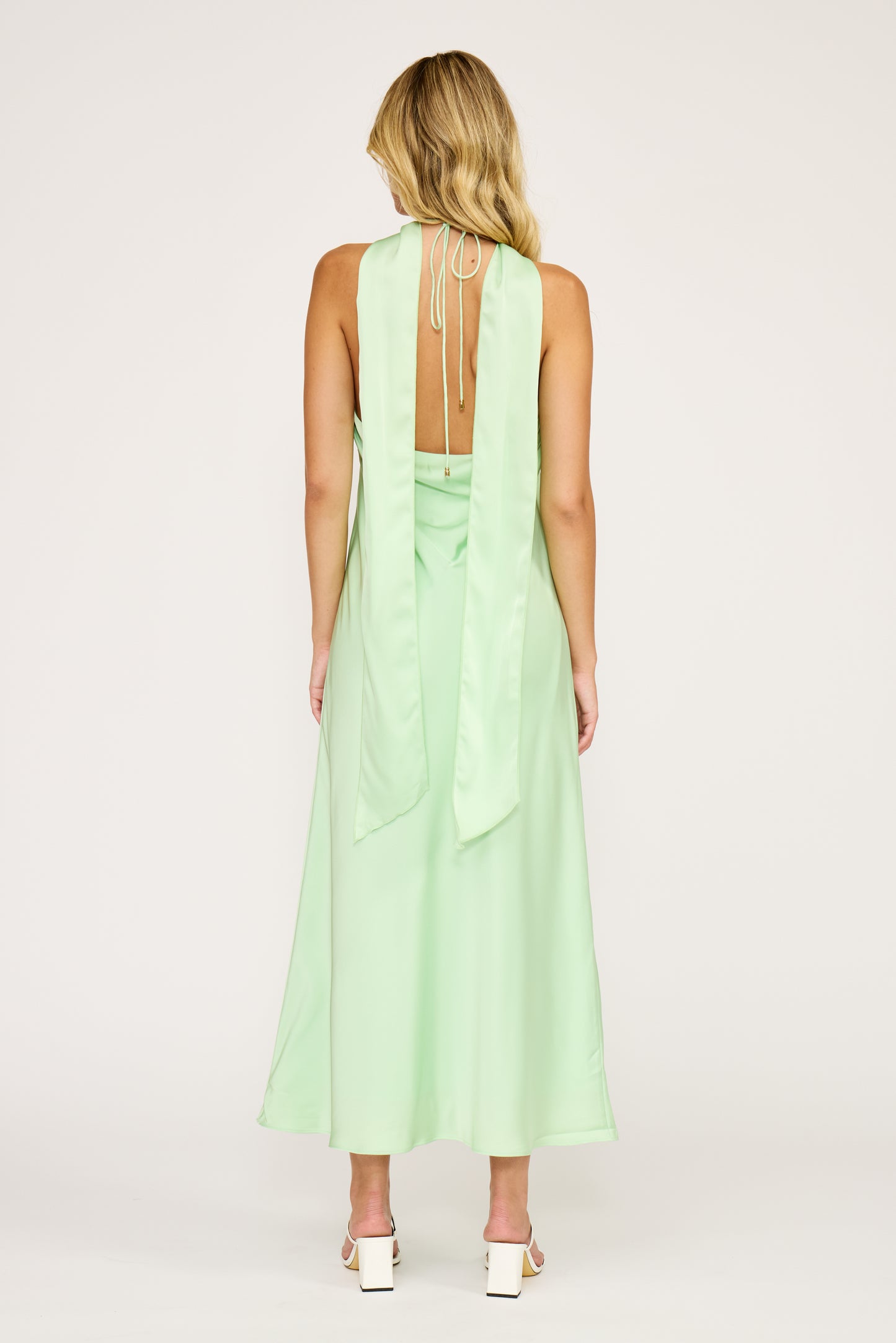 Devon Halter Scarf Dress