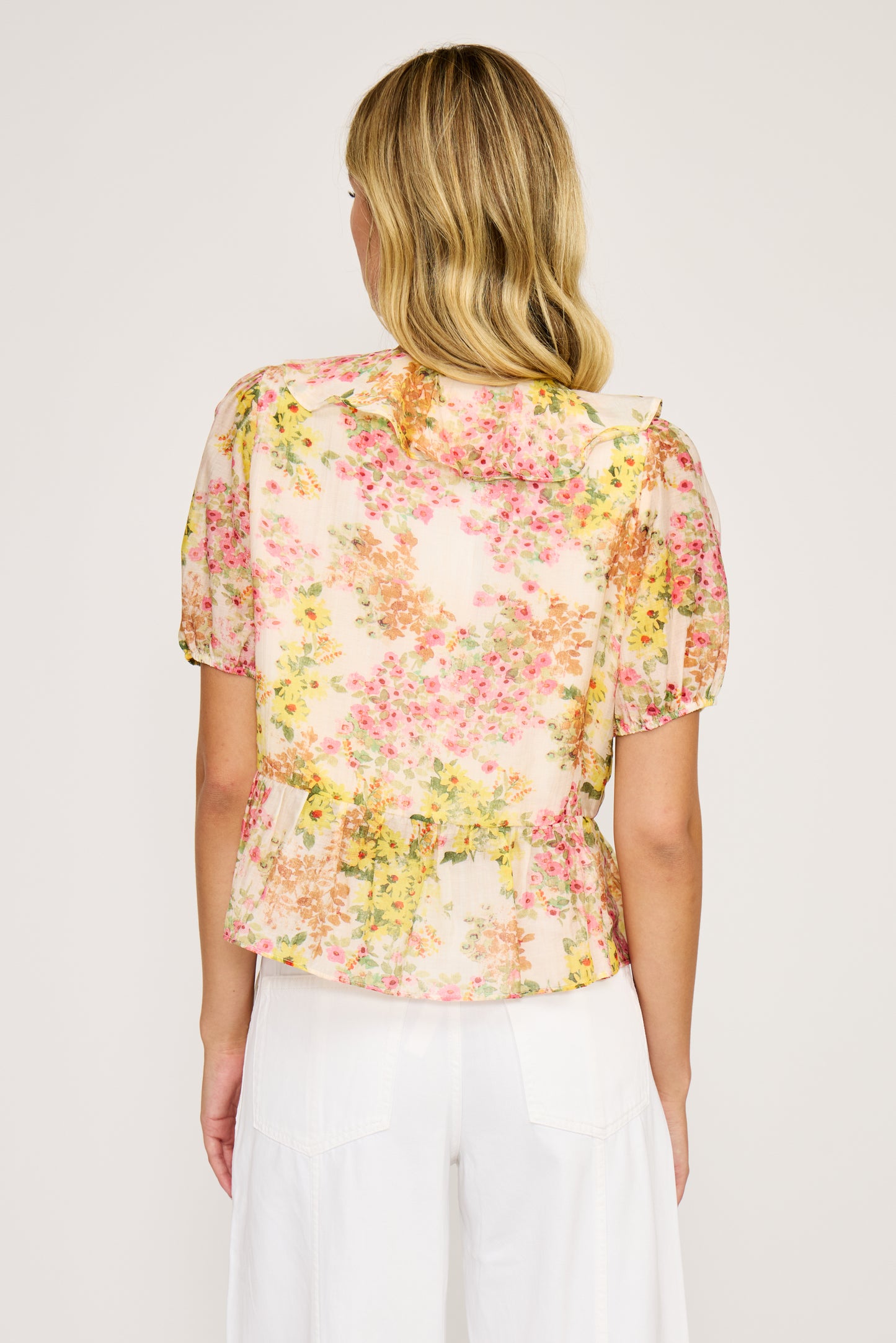 Bee Ruffle Top