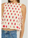 Maeve Polka Dot Top