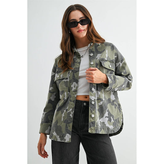 Camo Shacket