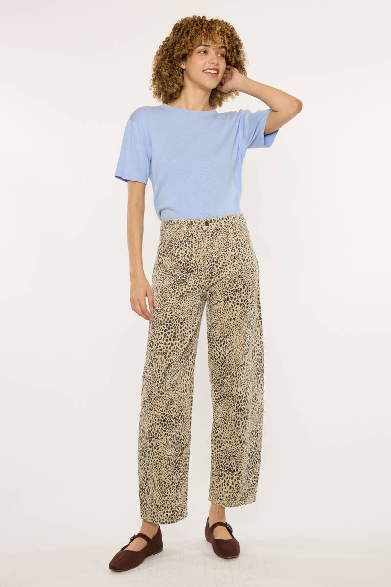 Low Slung Corduroy Barrel Pants