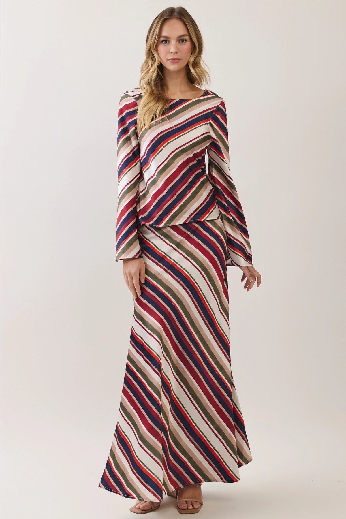 Paradise Stripe Maxi Skirt