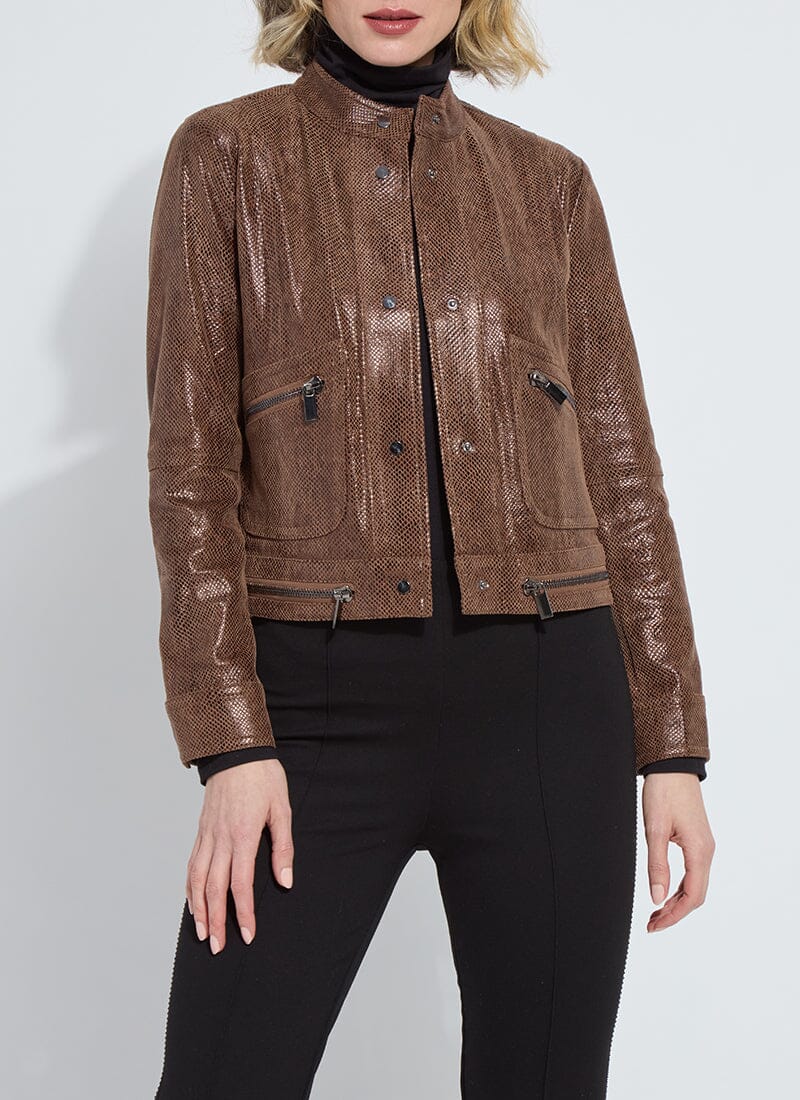 Porter Foil Vegan Suede Moto