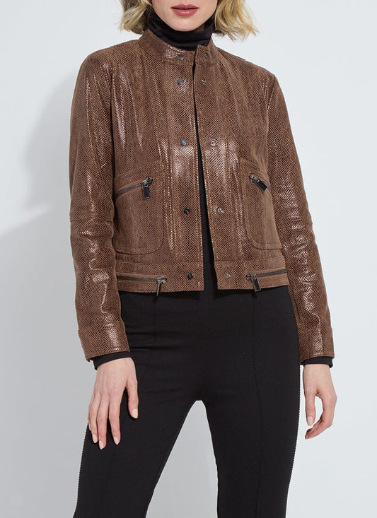 Porter Foil Vegan Suede Moto