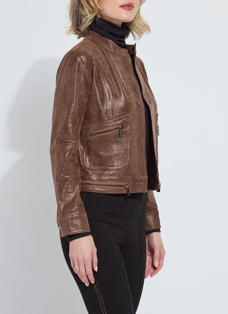 Porter Foil Vegan Suede Moto