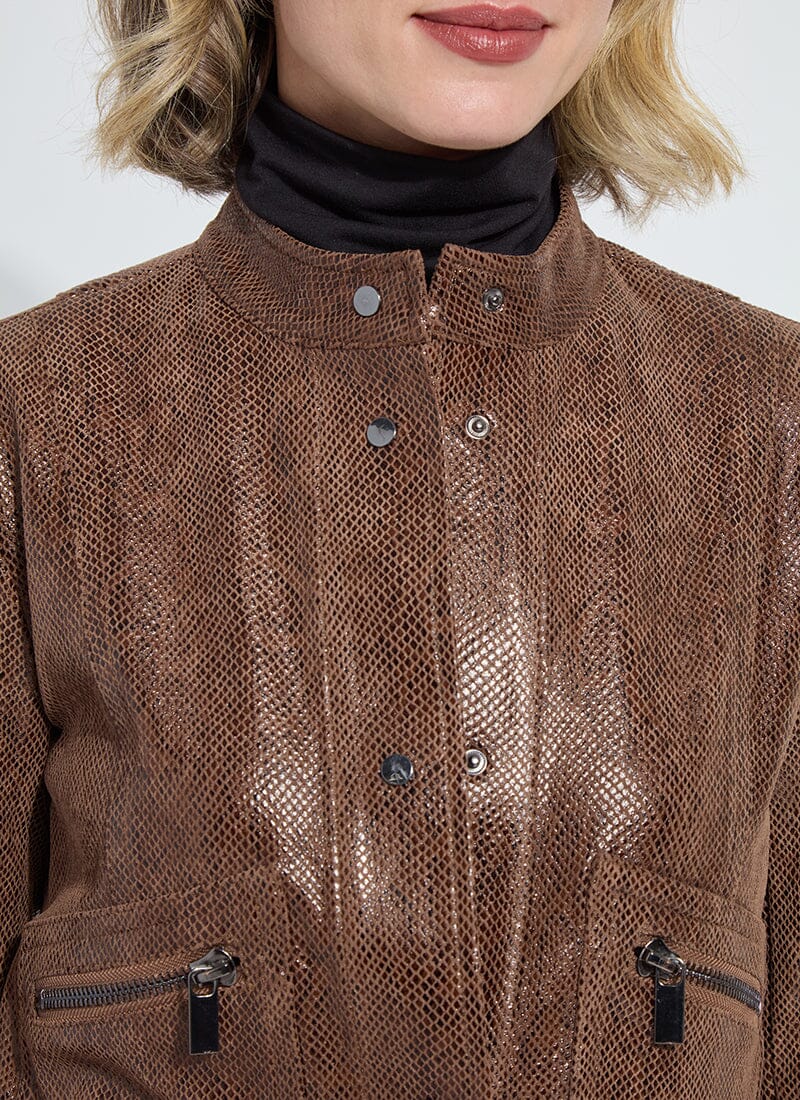Porter Foil Vegan Suede Moto