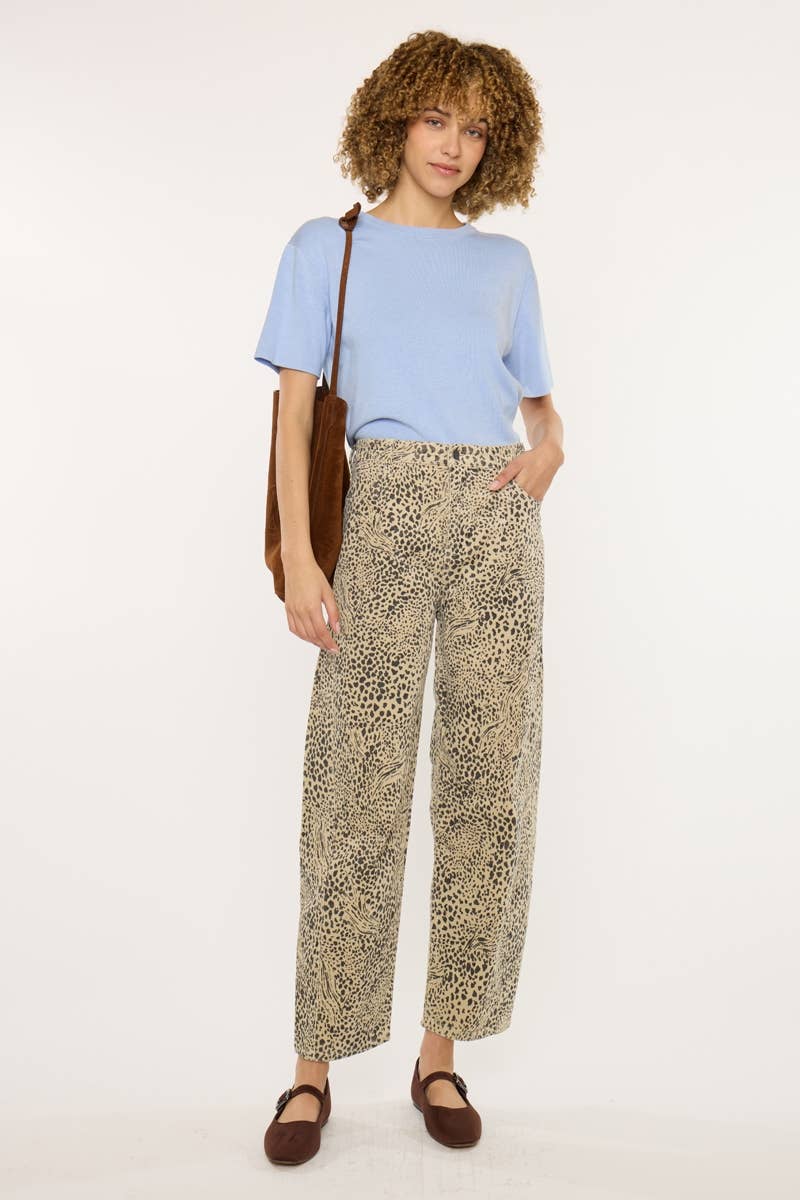 Low Slung Corduroy Barrel Pants