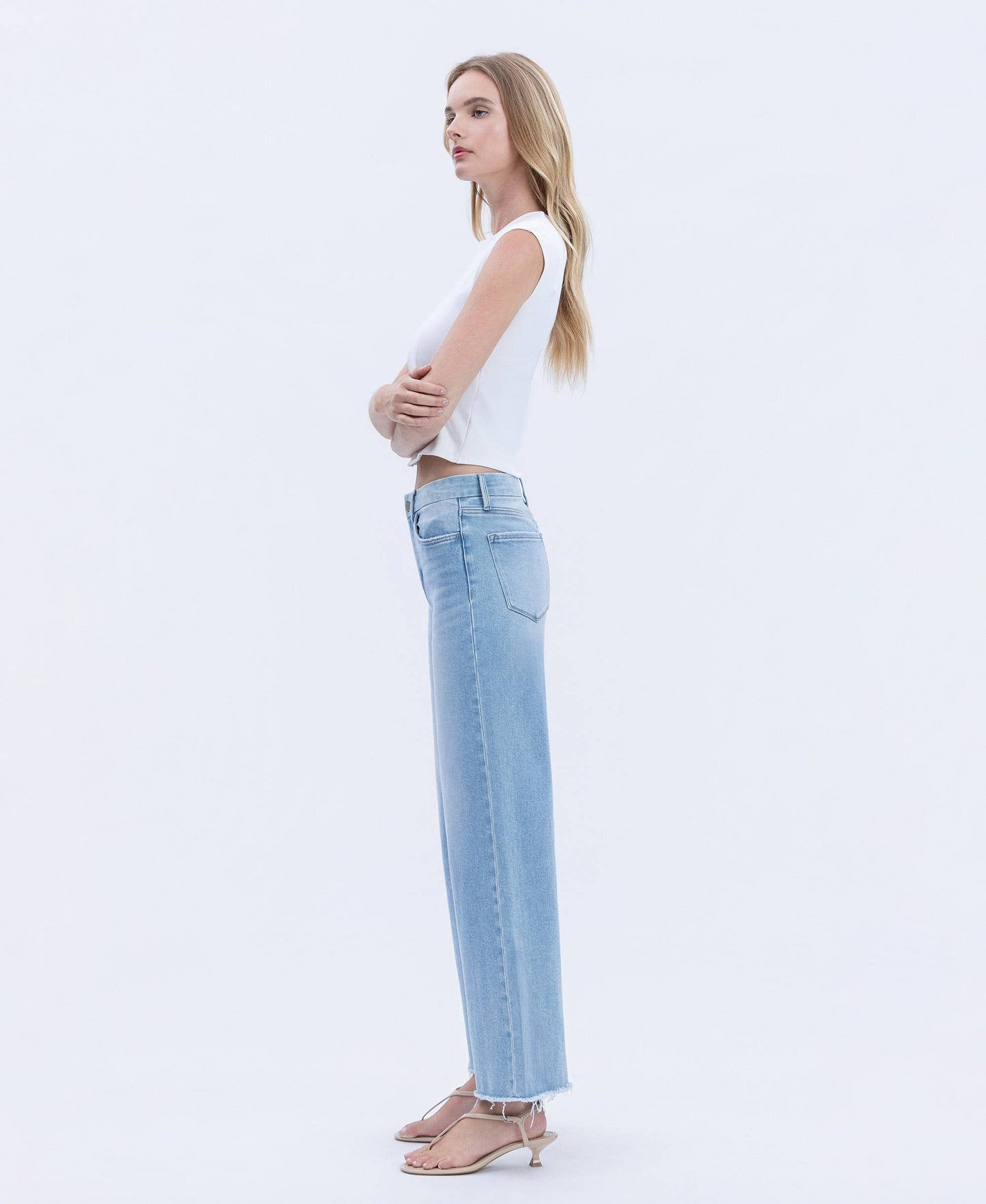 Quieter HR Wide Leg Ankle Hem