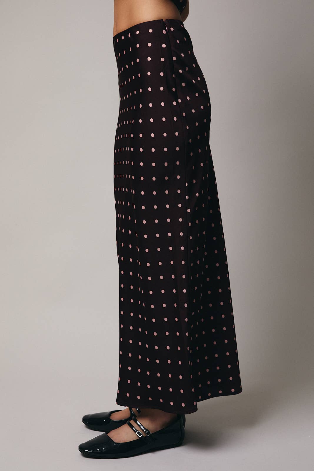 Polka Dot Midi Skirt