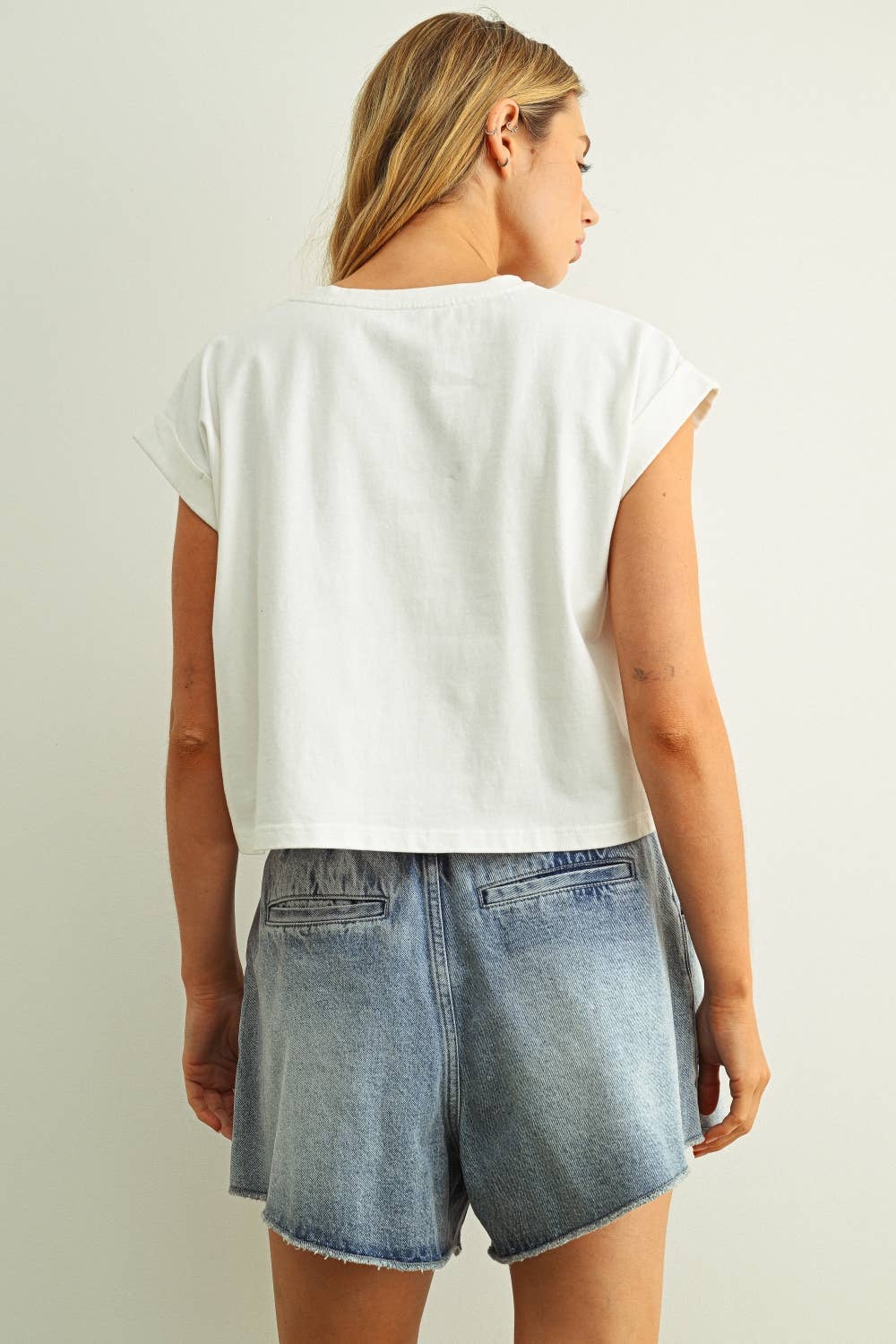 USA Floral Patchwork Tee