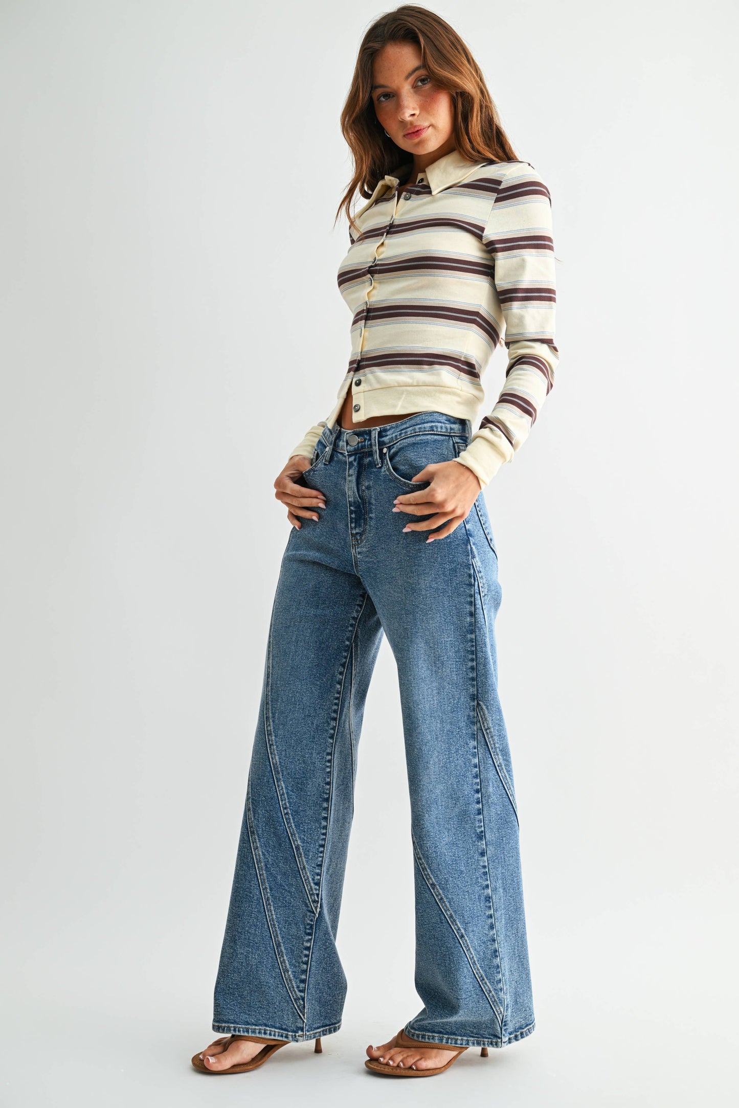 Asymmetric Seamed Straight
