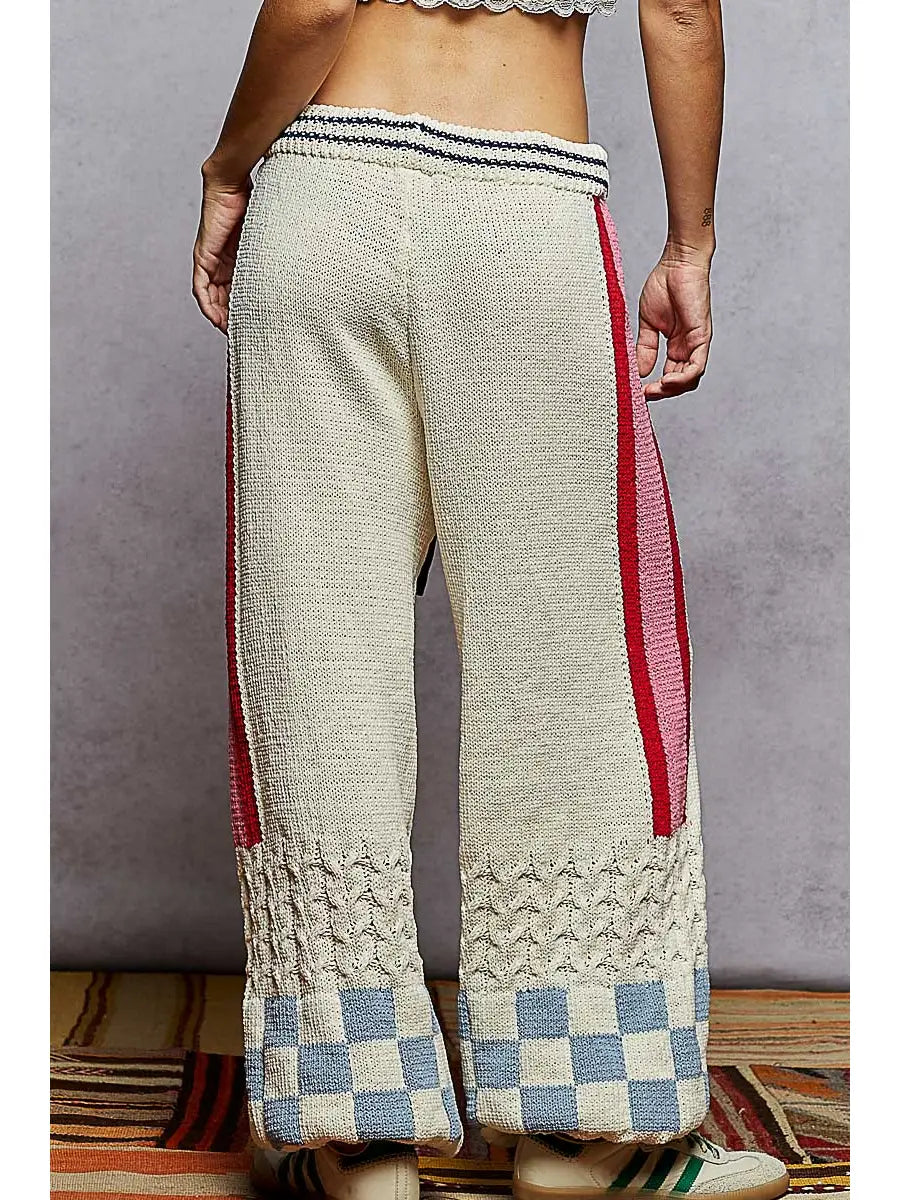 Patch Chenille Sweater Pants