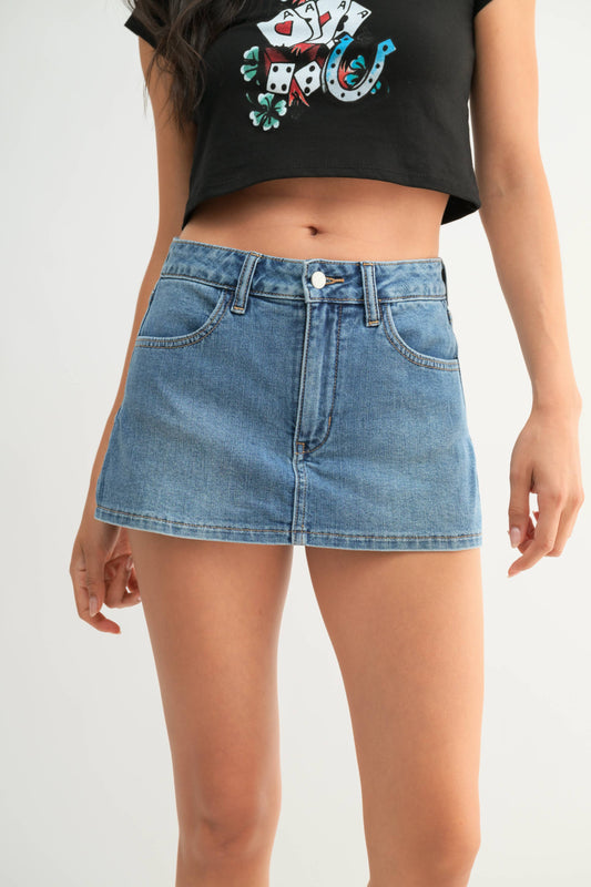 Missy Denim Skort
