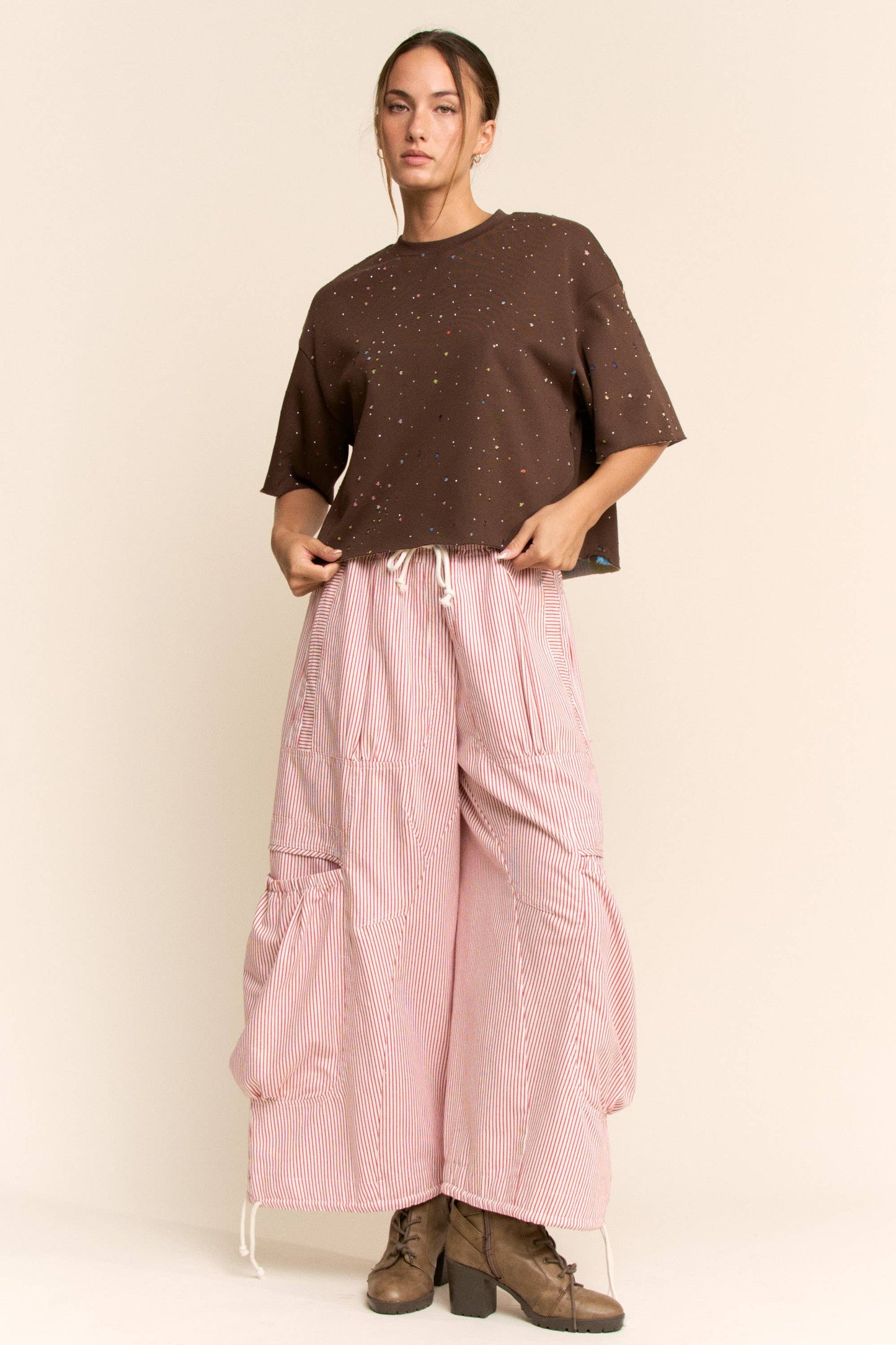 Multicolor Star Relaxed Tee