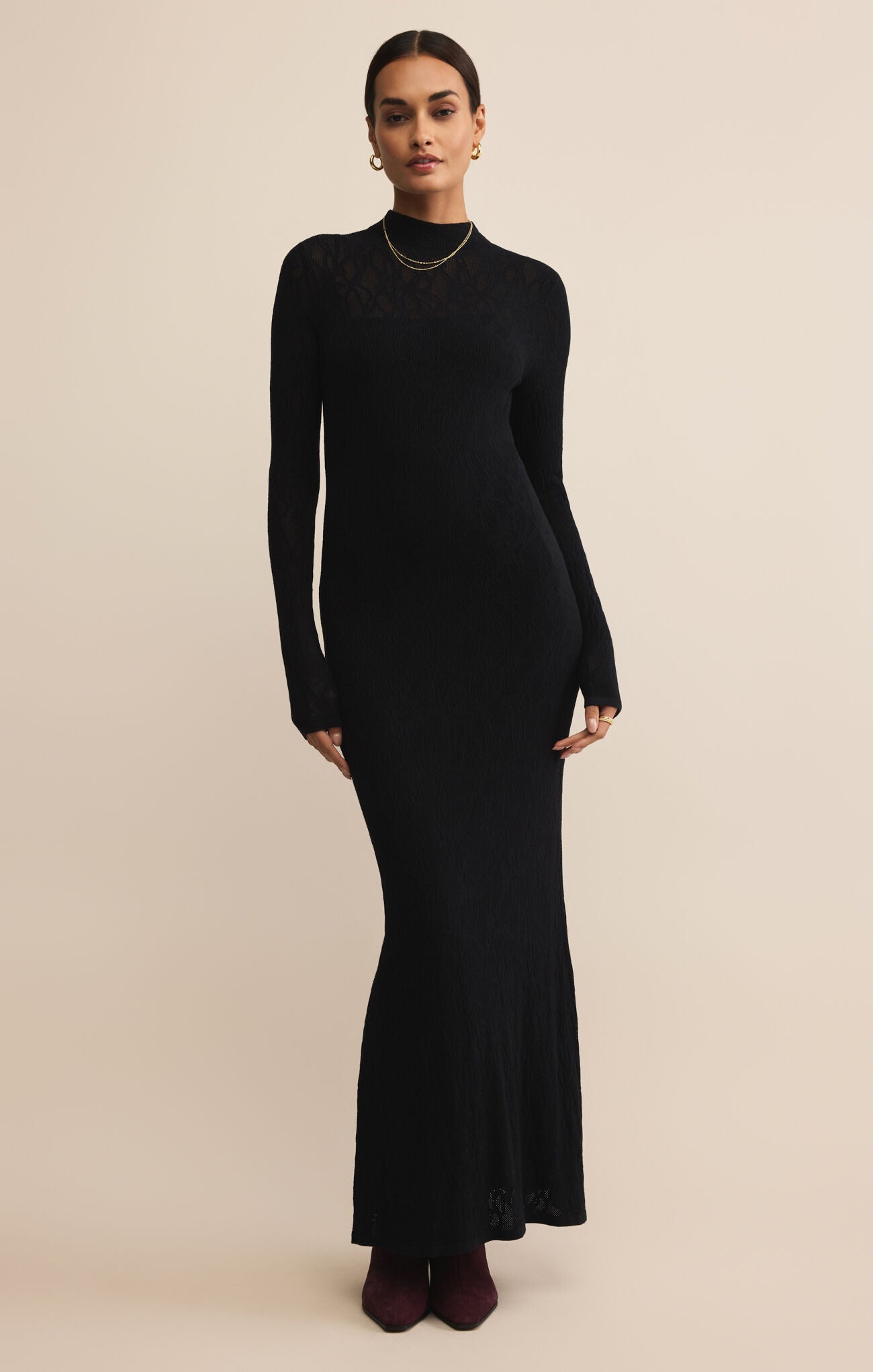 Aden Mesh Sweater Dress