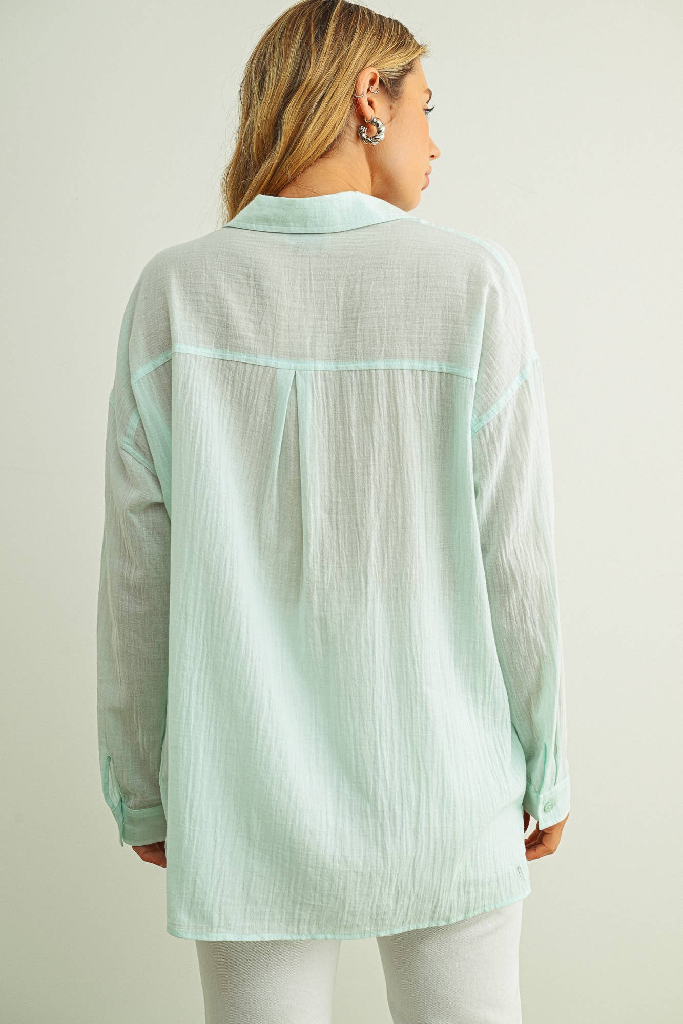 Minty Button Down Shirt