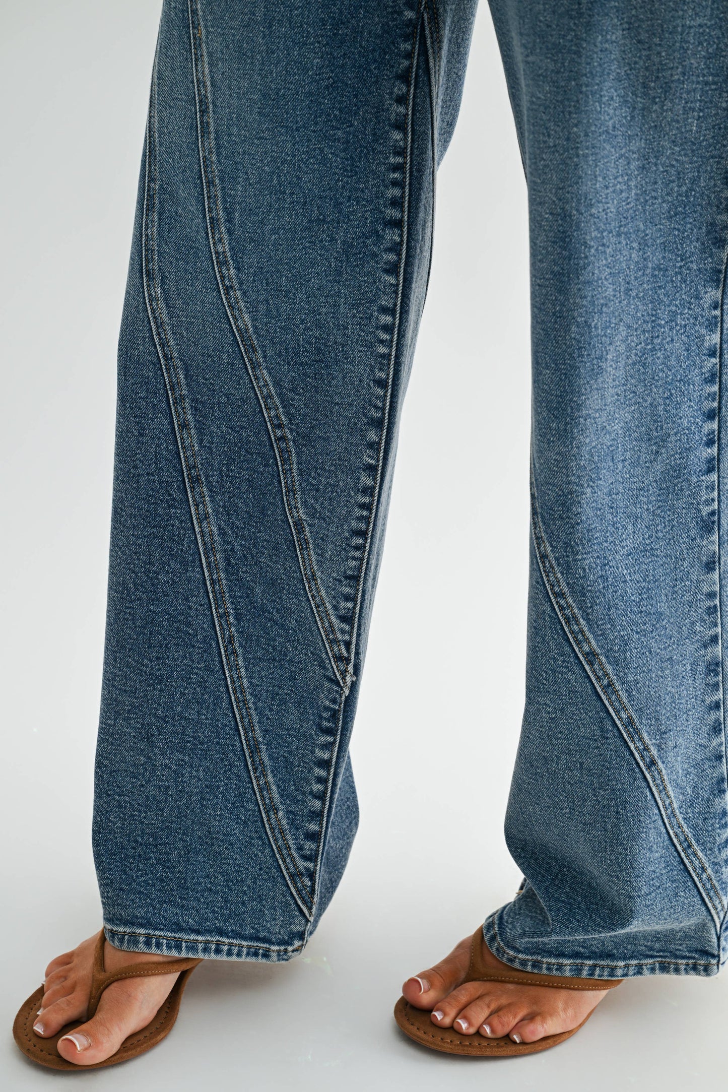 Asymmetric Seamed Straight