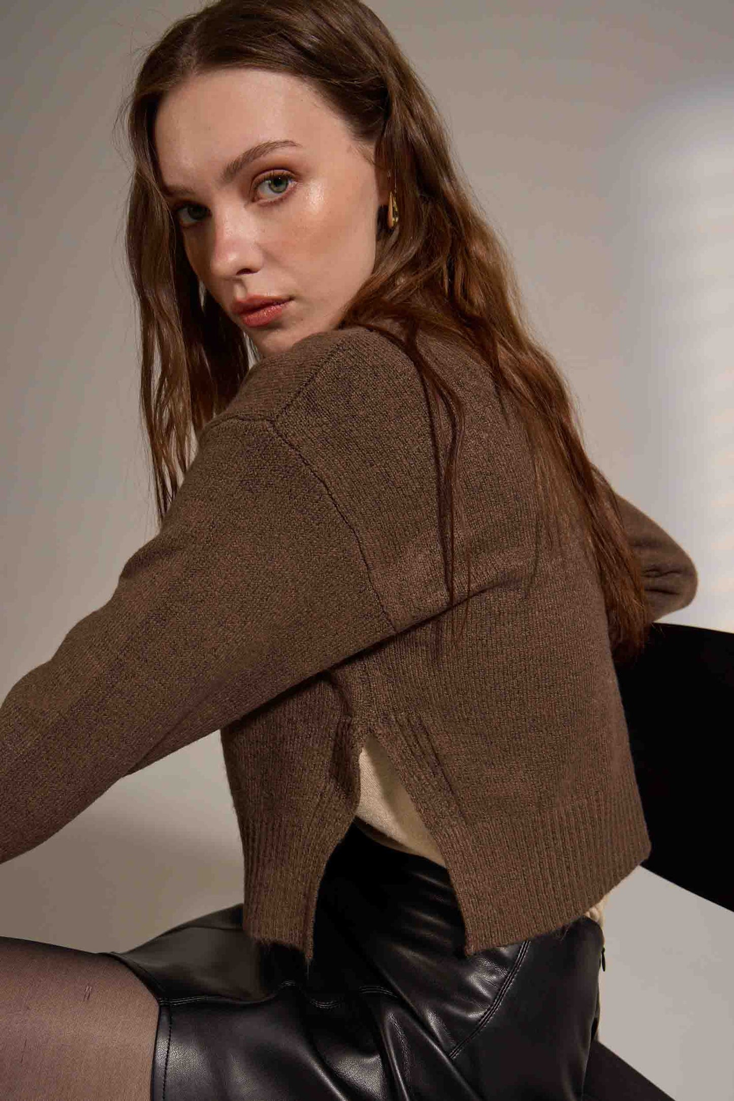 Mocha Teide Cardigan