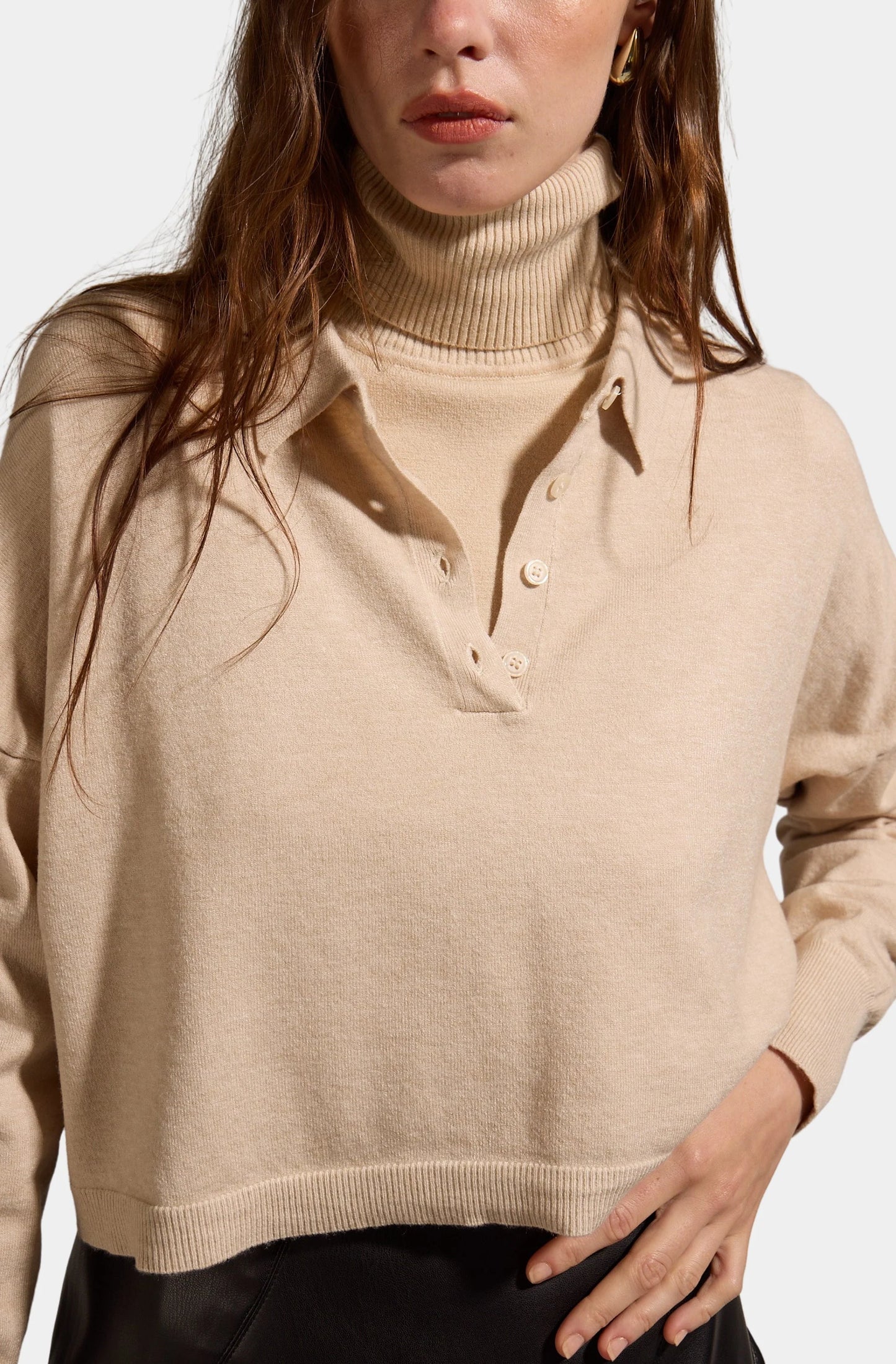 Pink Floyd Knit Polo Sweater