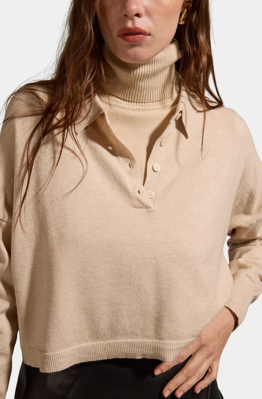 Pink Floyd Knit Polo Sweater