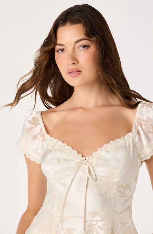 Vanessa Floral Cap Sleeve Top