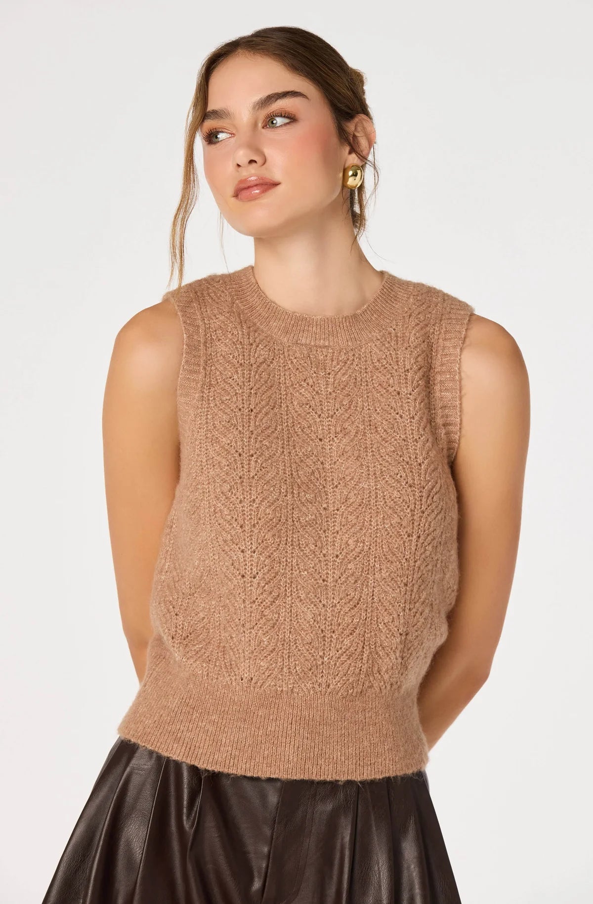 Pernille Cable Knit Sweater Vest