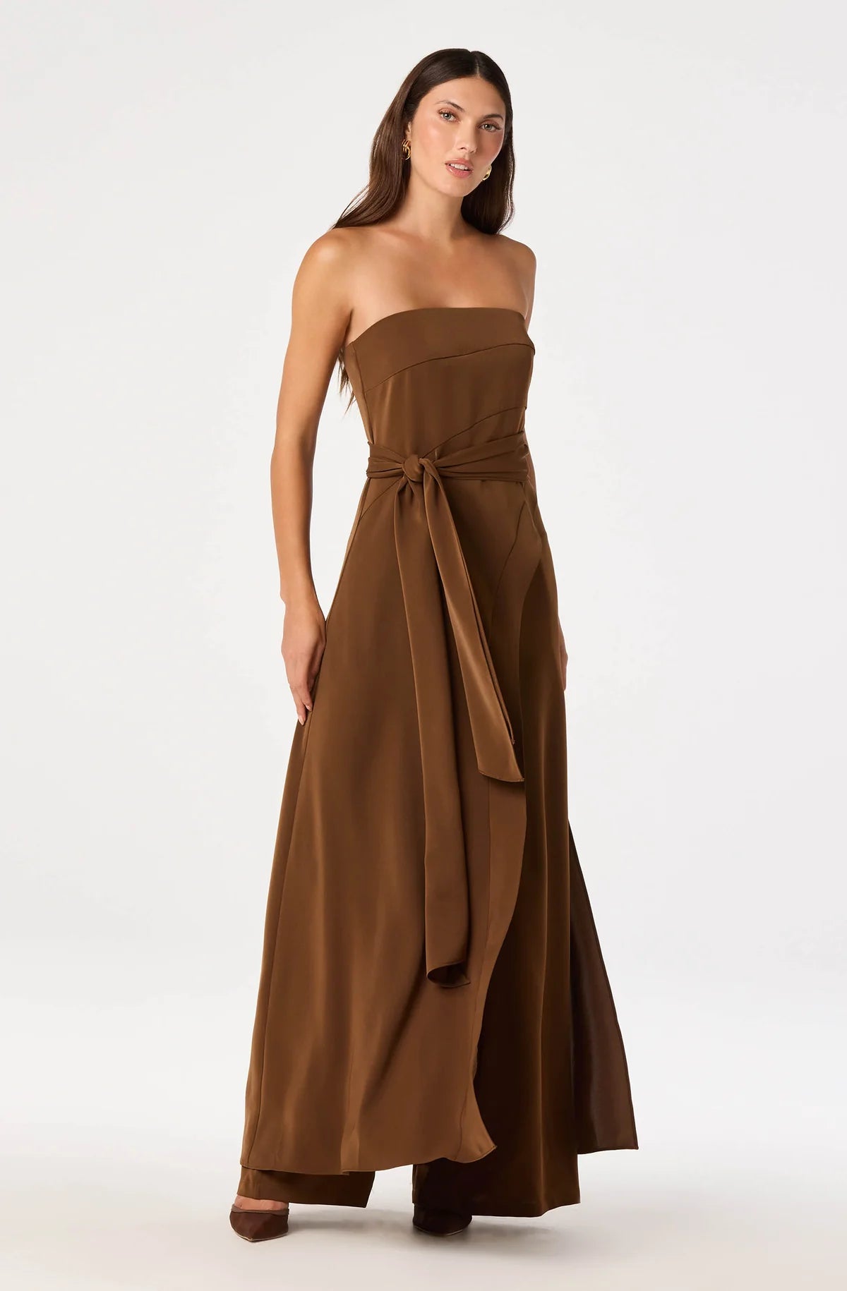 Ginger Strapless Wrap-Style Tunic